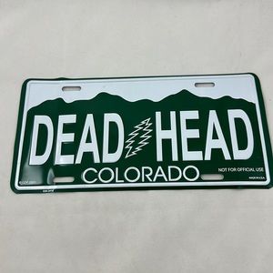 Grateful Dead, Dead Head, Colorado Designer License Plate